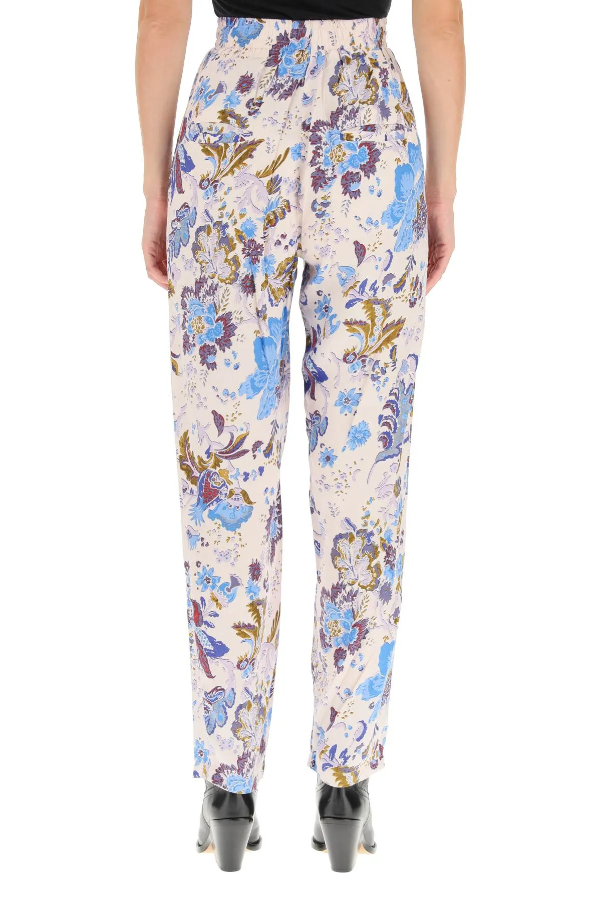 Isabel Marant toile Floral Printed Elastic Waist Pants