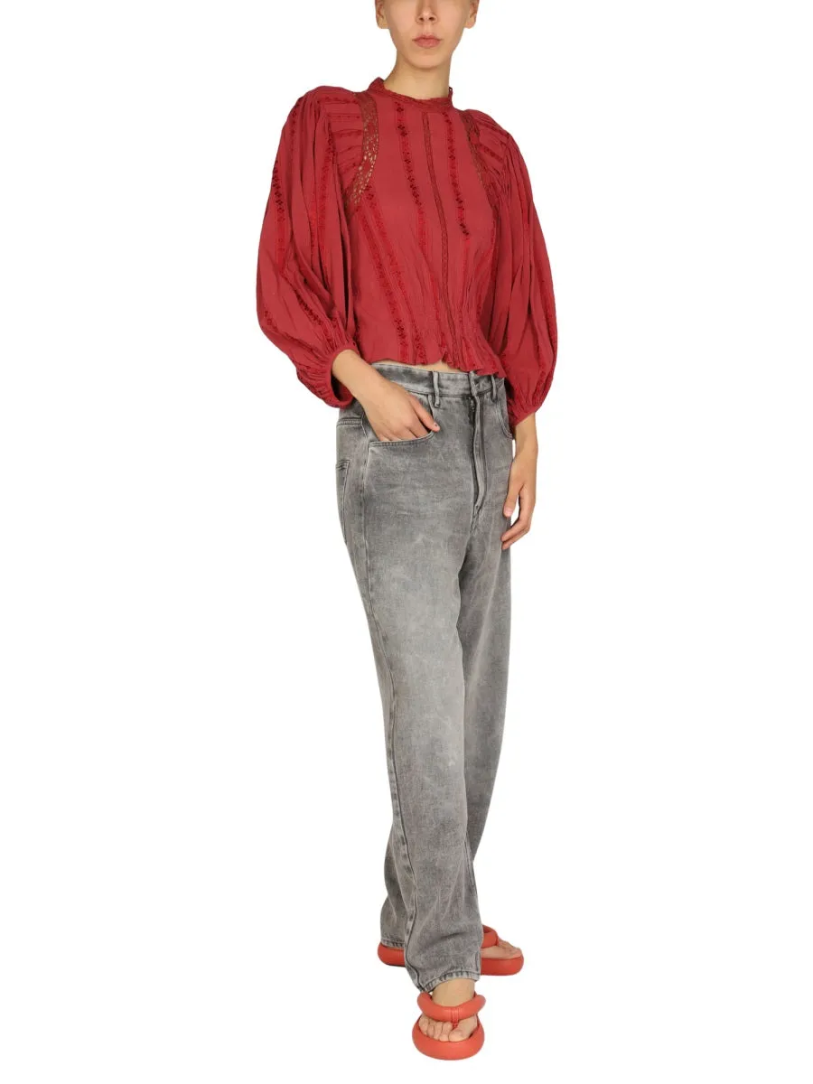 Isabel Marant toile Jassie Keyhole Top