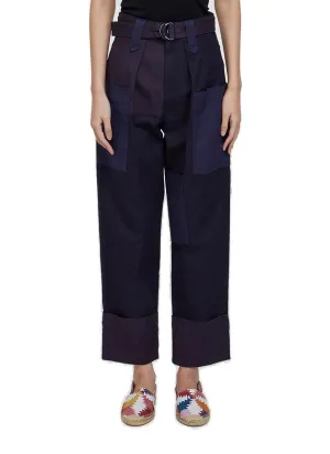 Isabel Marant toile Patchwork Belted Pants