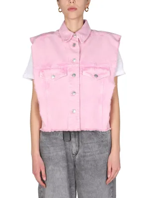 Isabel Marant toile Tyra Sleeveless Denim Jacket