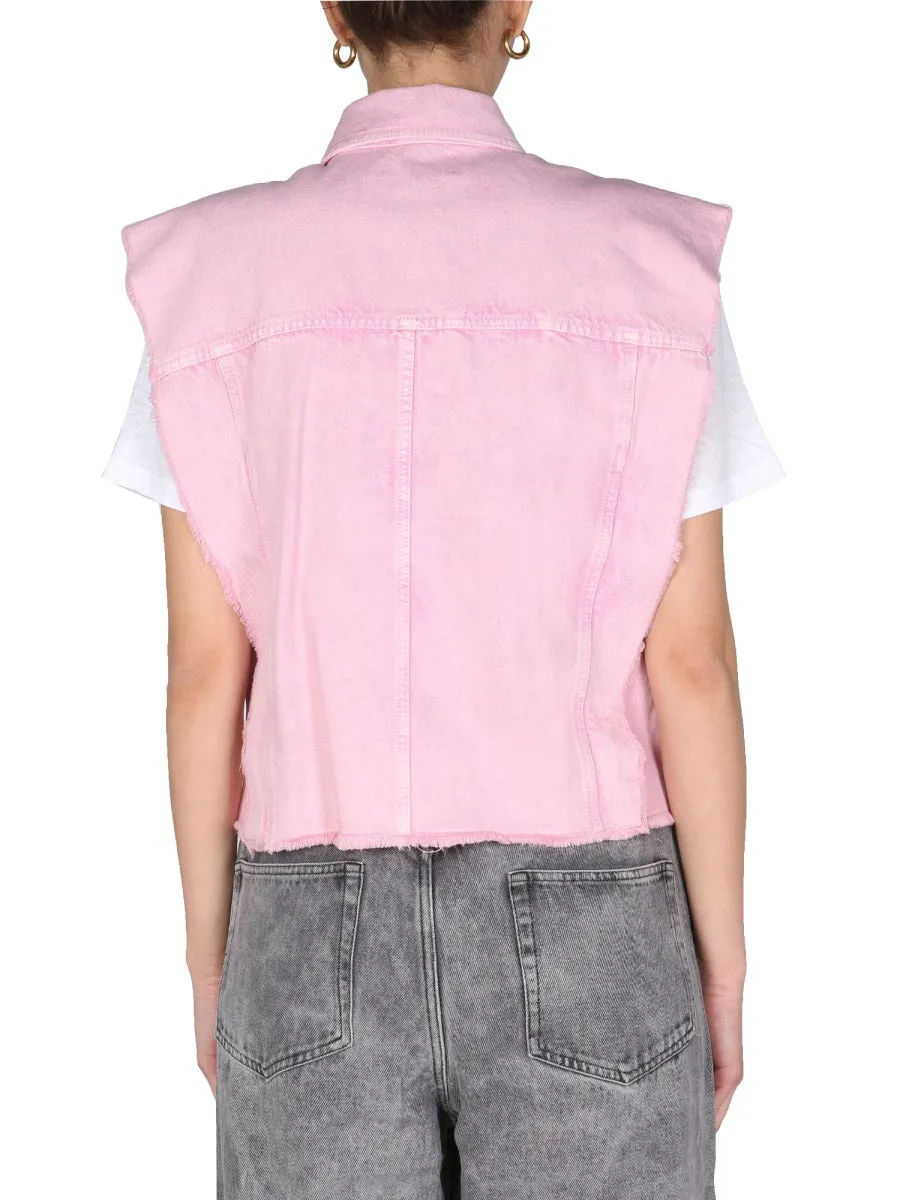 Isabel Marant toile Tyra Sleeveless Denim Jacket