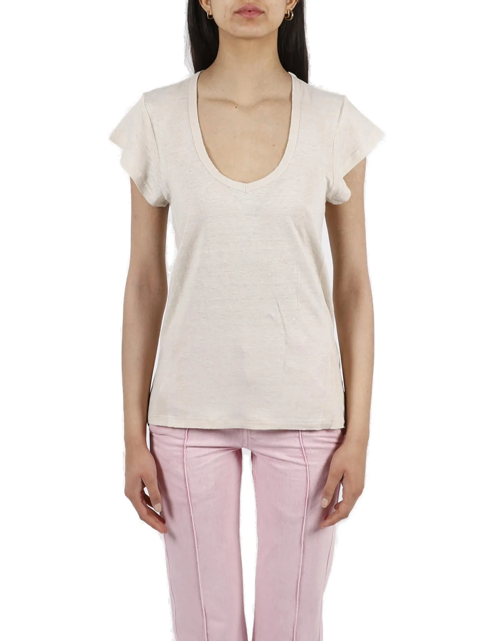Isabel Marant toile V-Neck Short-Sleeved T-Shirt
