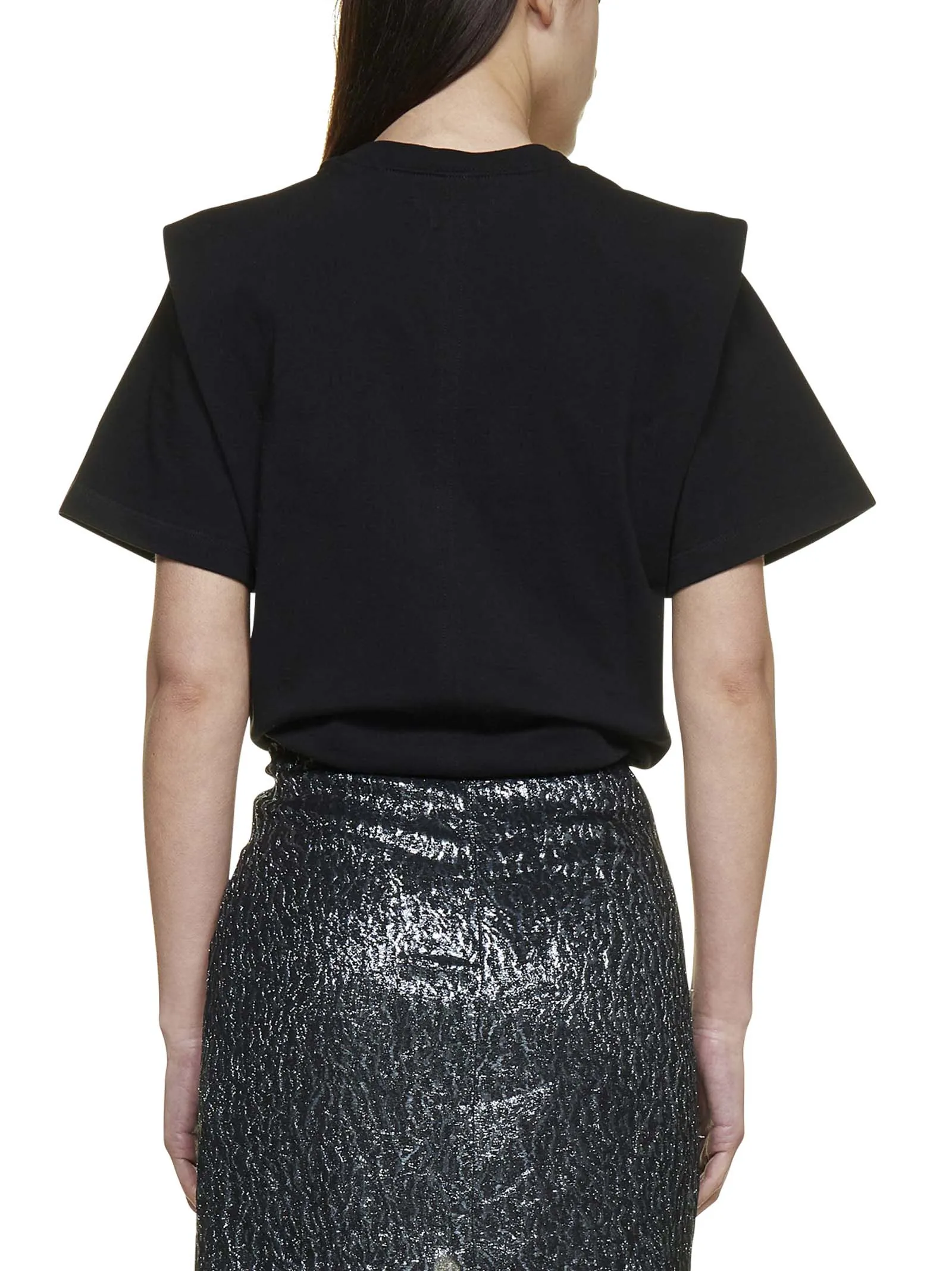 Isabel Marant Zelikia Cut-Out Crewneck T-Shirt