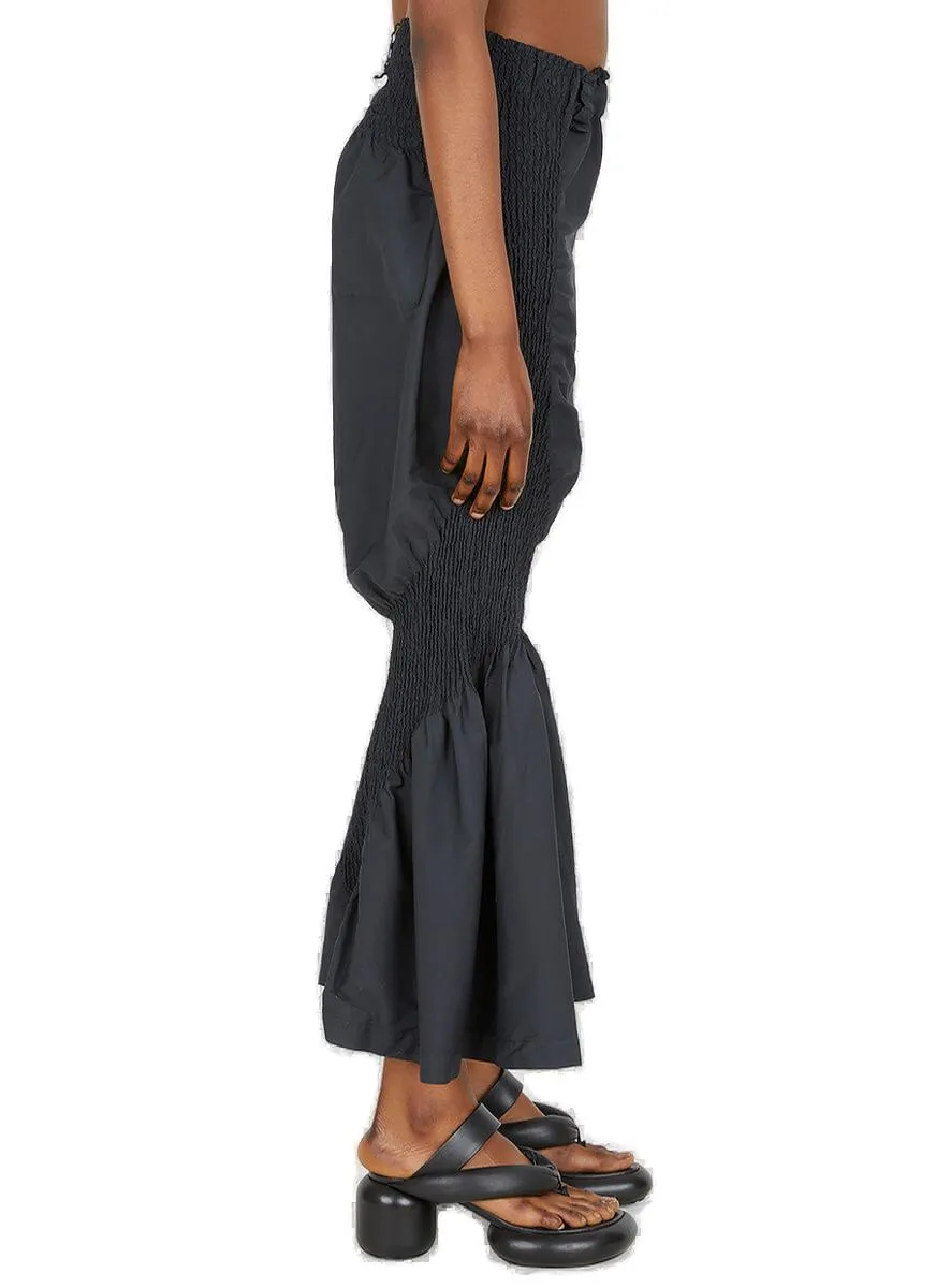 Issey Miyake High-Rise Flared Pants
