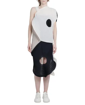 Issey Miyake Sleeveless Link Rings Dress
