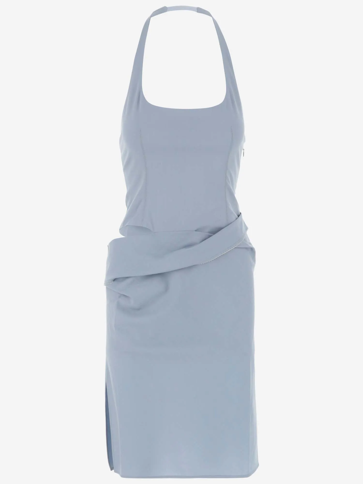 Jacquemus Cut-Out Sleeveless Asymmetric Dress