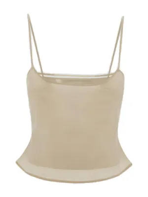 Jacquemus Le Haut Tangelo Sleeveless Top