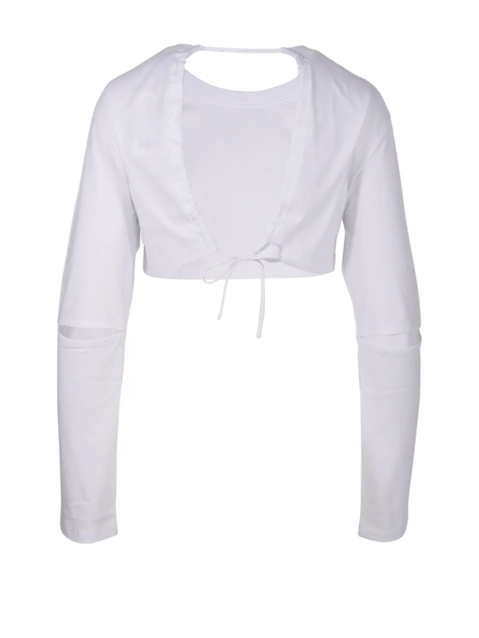 Jacquemus Open Back Cropped T-Shirt