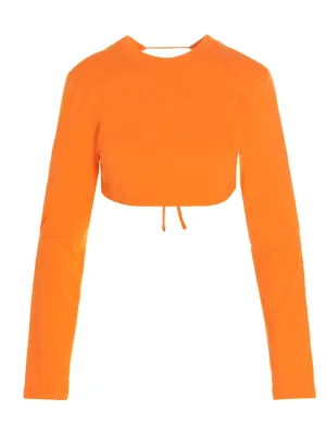 Jacquemus Open Back Cropped T-Shirt