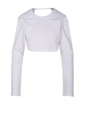 Jacquemus Open Back Cropped T-Shirt