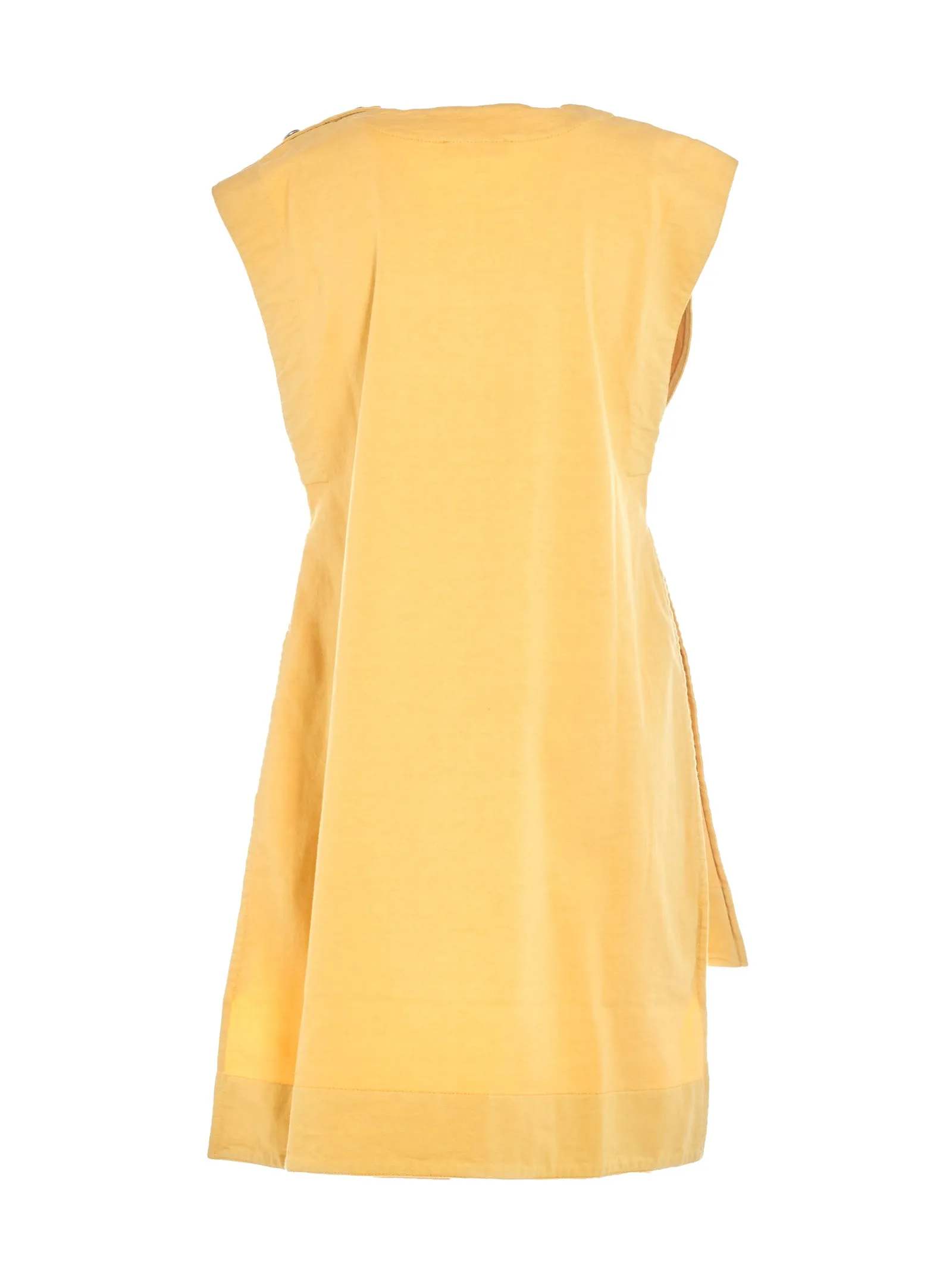 Jil Sander Buttoned-Shoulder Sleeveless T-Shirt