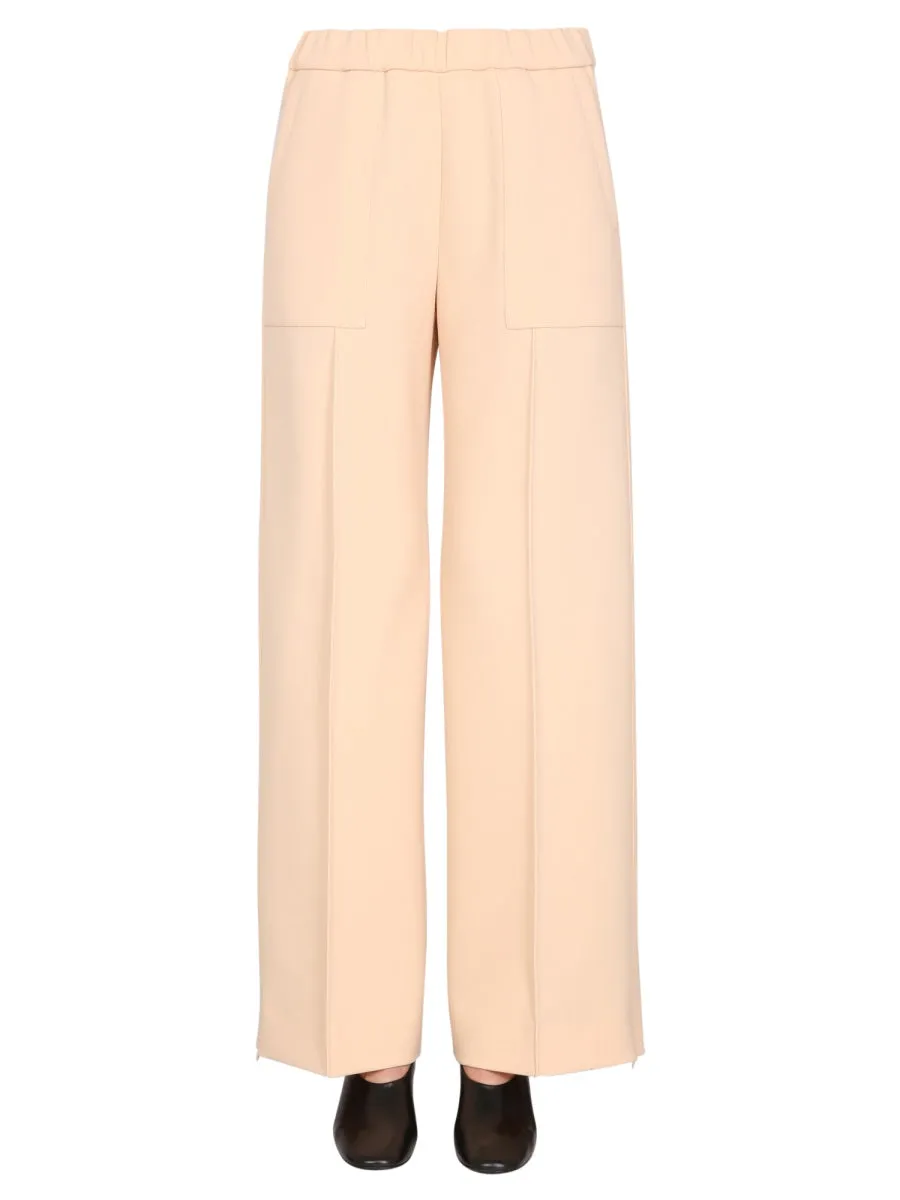 Jil Sander Elasticated Waist Wide Leg Pants