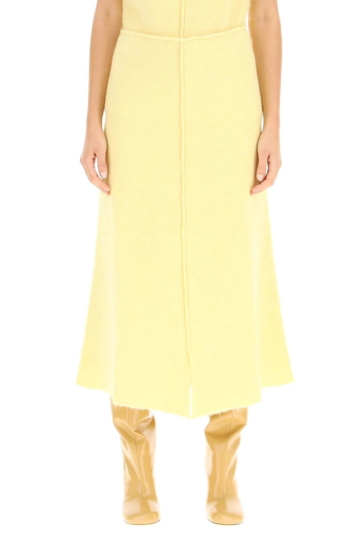 Jil Sander High-Waisted Midi Skirt