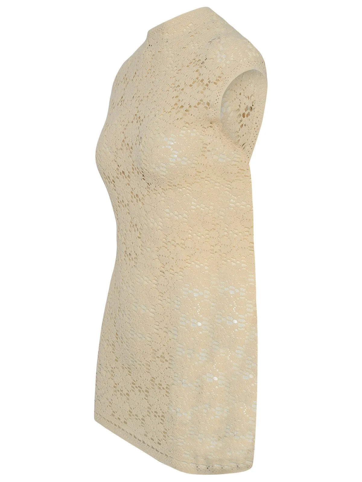 Jil Sander Lace-Detail High Neck Top