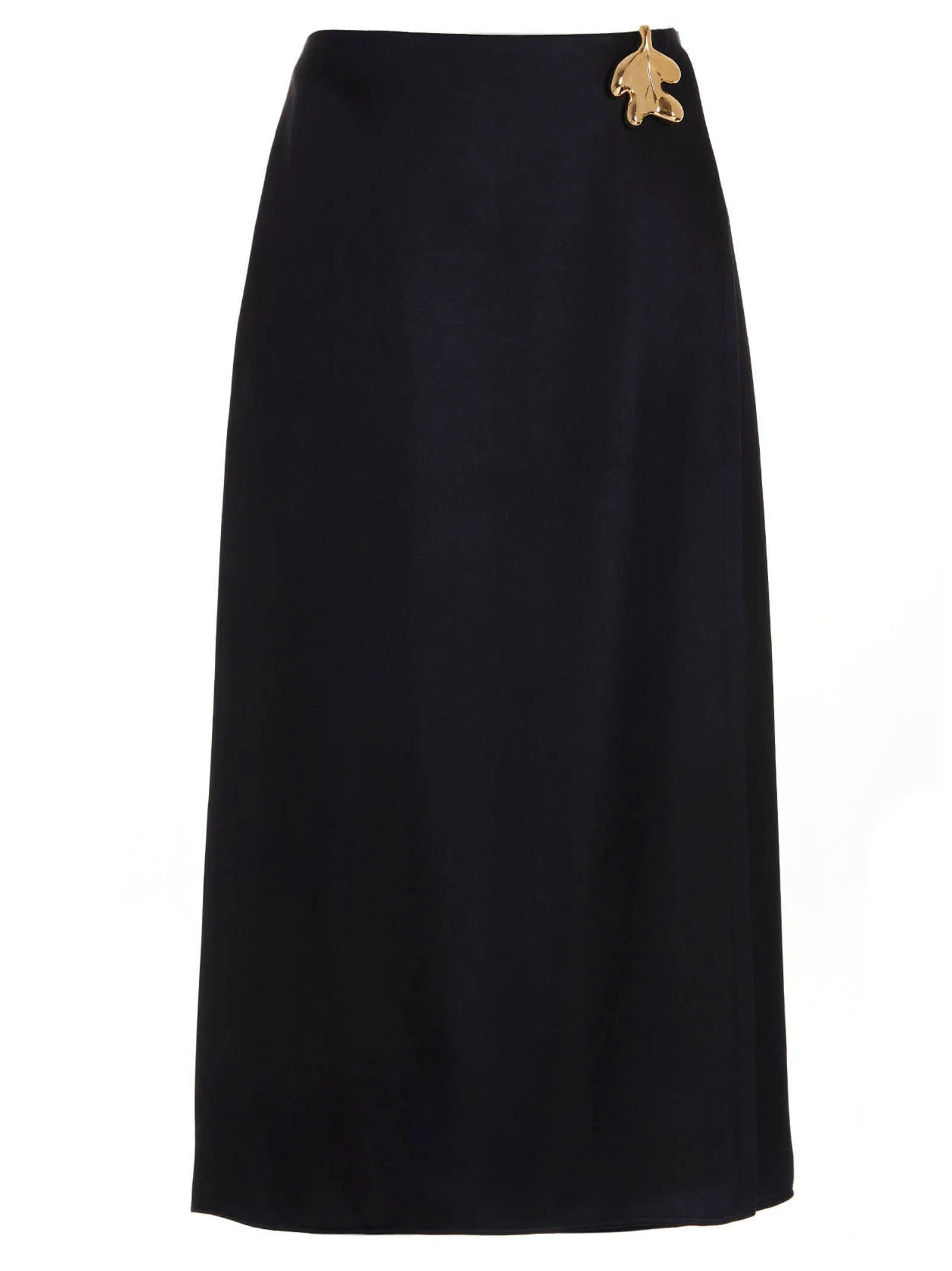 Jil Sander Leaf Embellished High Waisted Midi Skirt