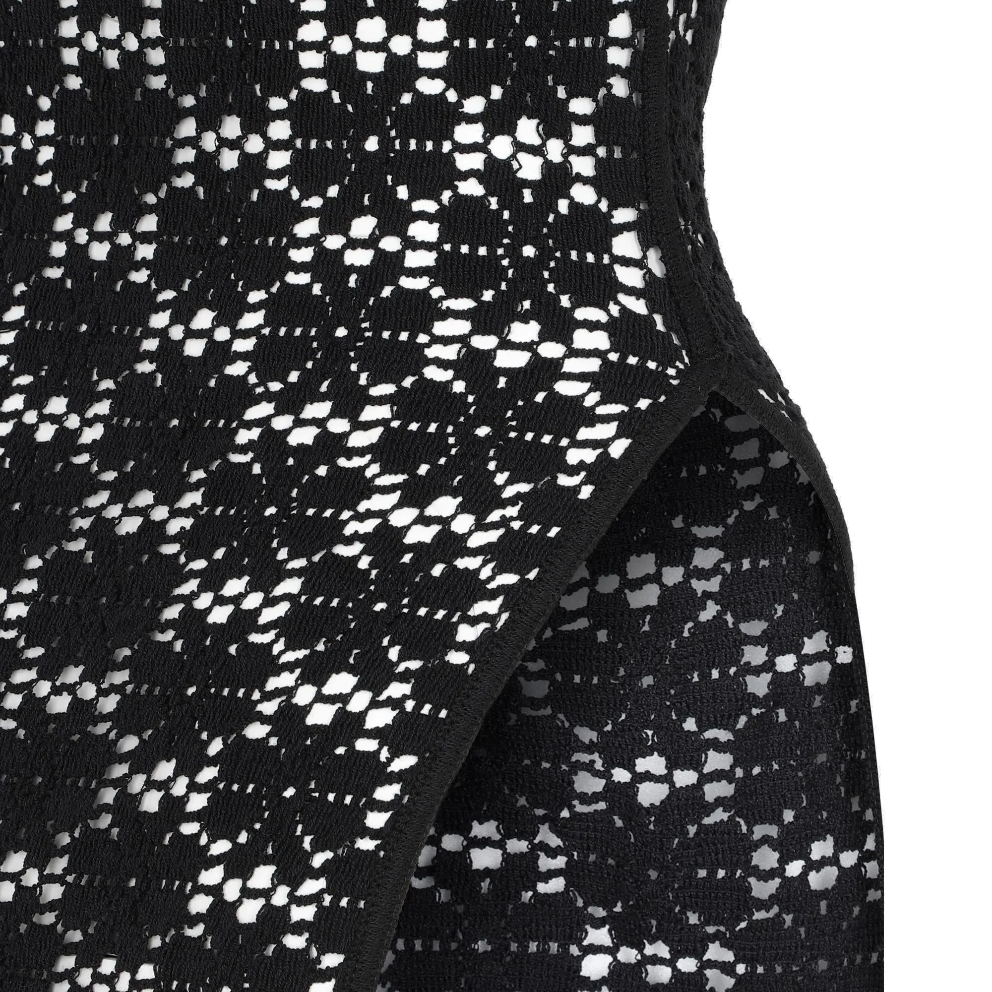 Jil Sander Mock-Neck Floral Embroidered Dress