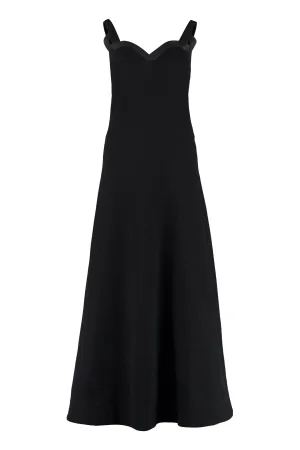 Jil Sander Sweetheart Neck-Line Long Dress
