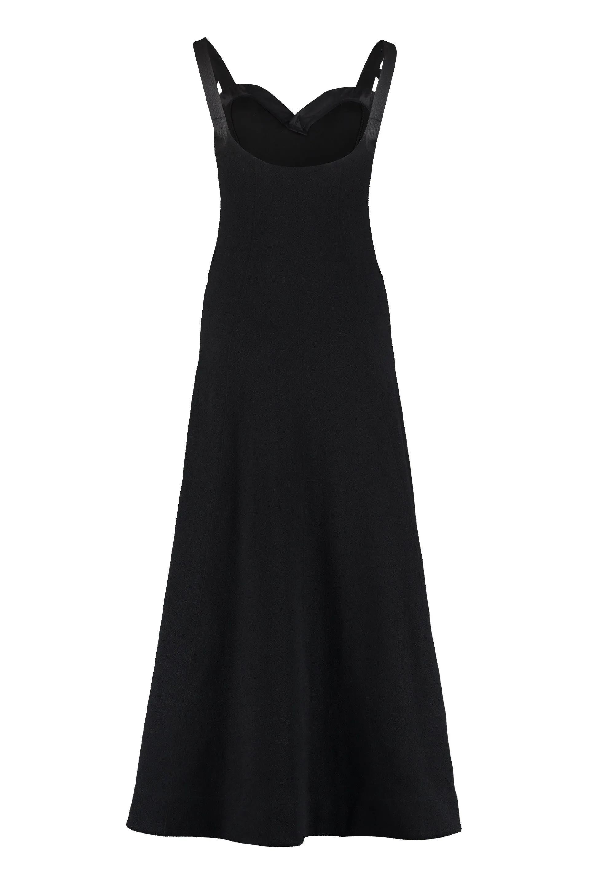 Jil Sander Sweetheart Neck-Line Long Dress