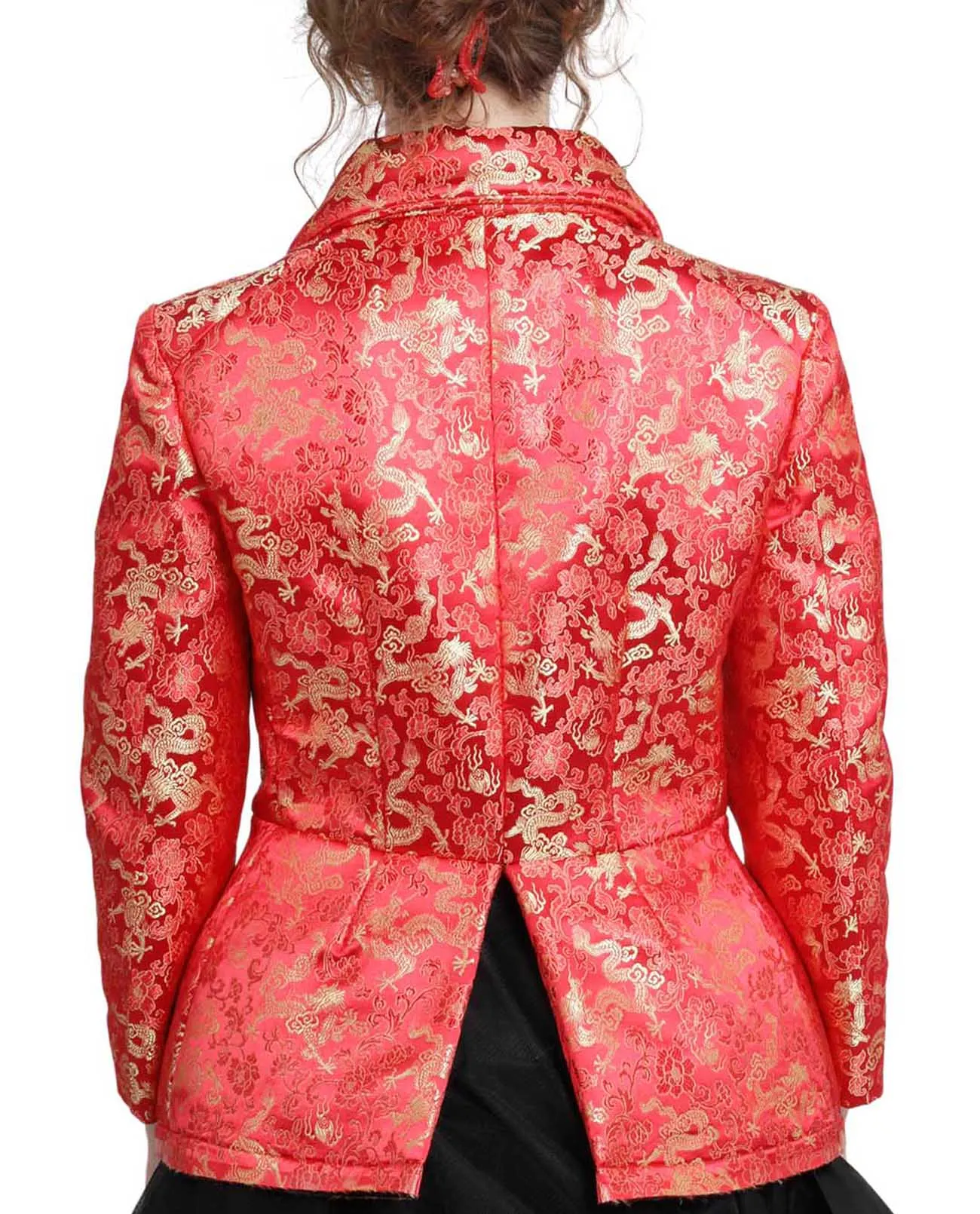 Junya Watanabe Dragon-Print Fitted Button Up Jacket
