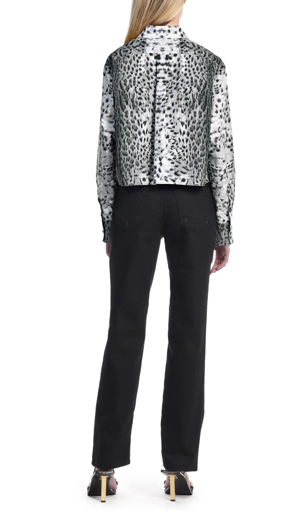 Just Cavalli Distressed Straight Leg Pants