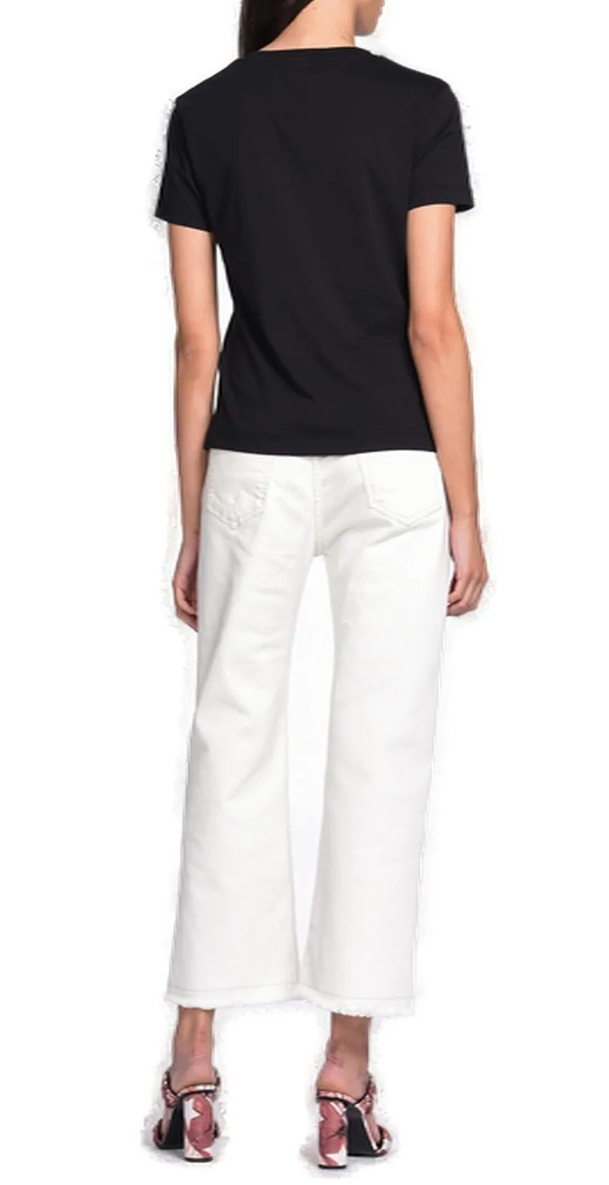 Just Cavalli Logo Print Crewneck T-Shirt