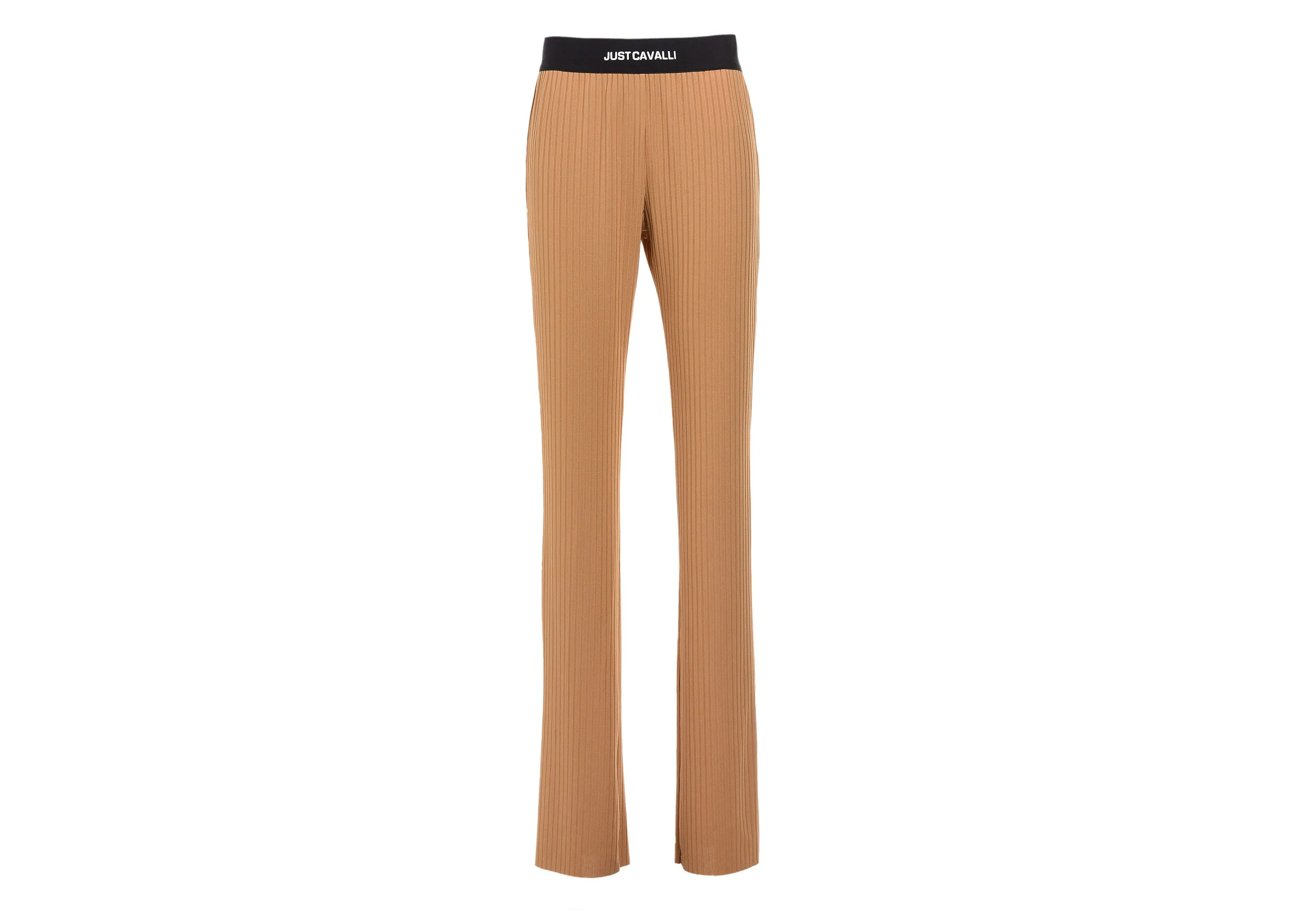 Just Cavalli Logo Waistband Flared Elasticated Pants