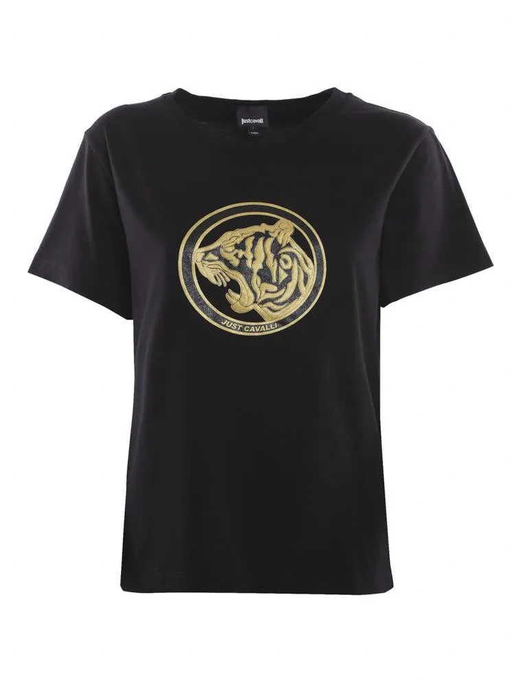 Just Cavalli Tiger Printed Crewneck T-Shirt