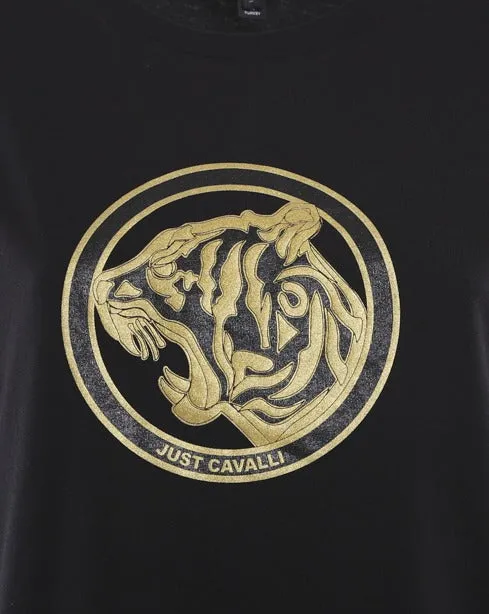 Just Cavalli Tiger Printed Crewneck T-Shirt