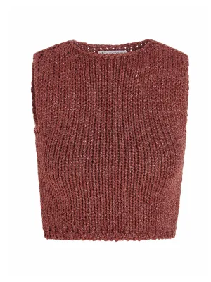 JW Anderson Knitted Cropped Tank Top