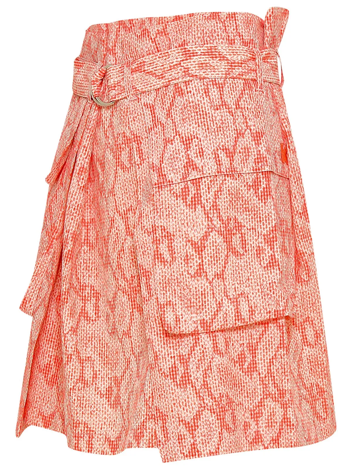 Kenzo High-Waisted Buckle Belt Mini Skirt