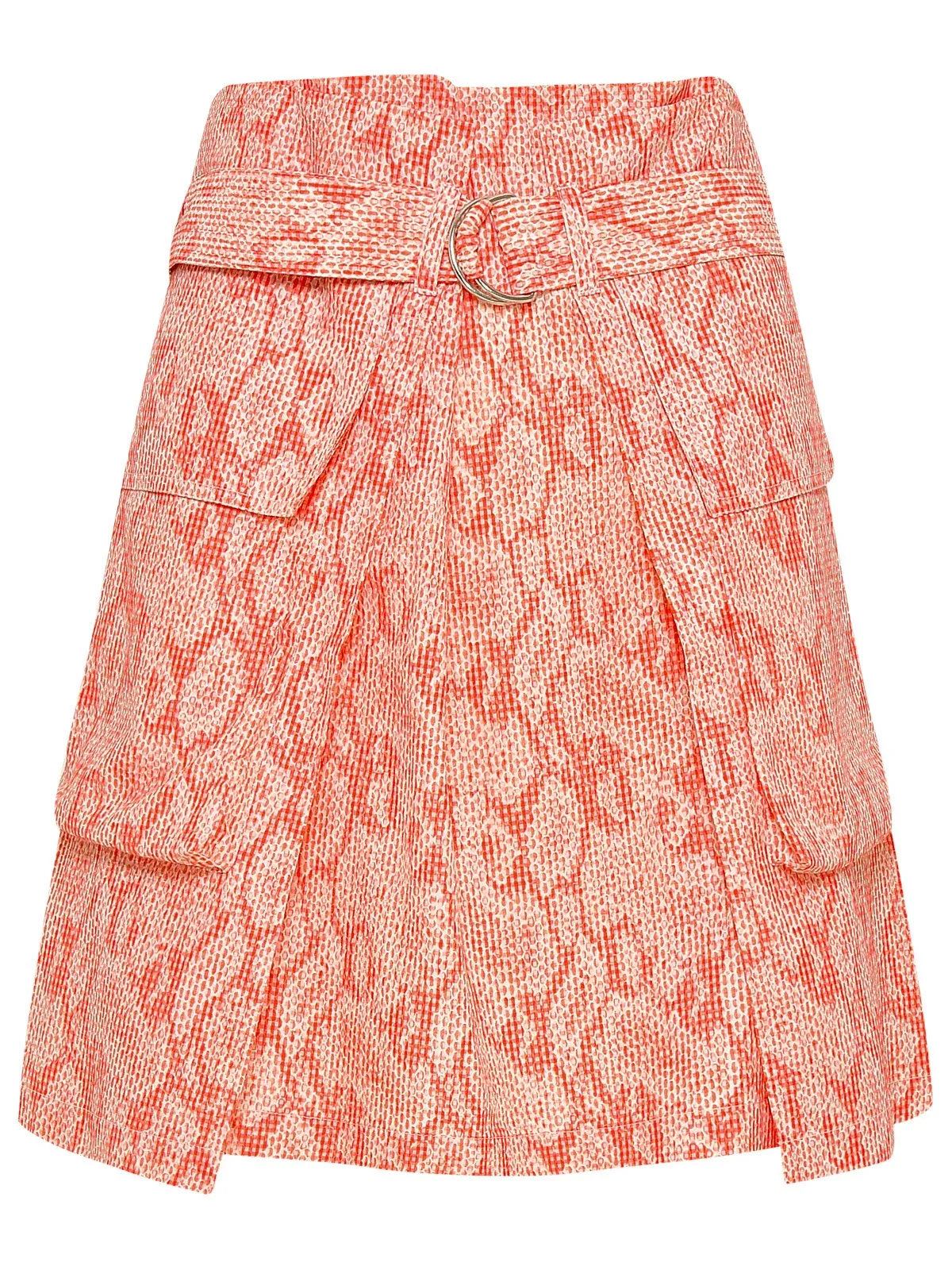 Kenzo High-Waisted Buckle Belt Mini Skirt