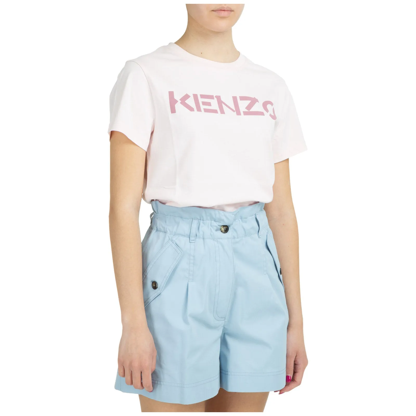 Kenzo Logo Printed Crewneck T-Shirt