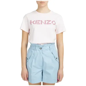 Kenzo Logo Printed Crewneck T-Shirt