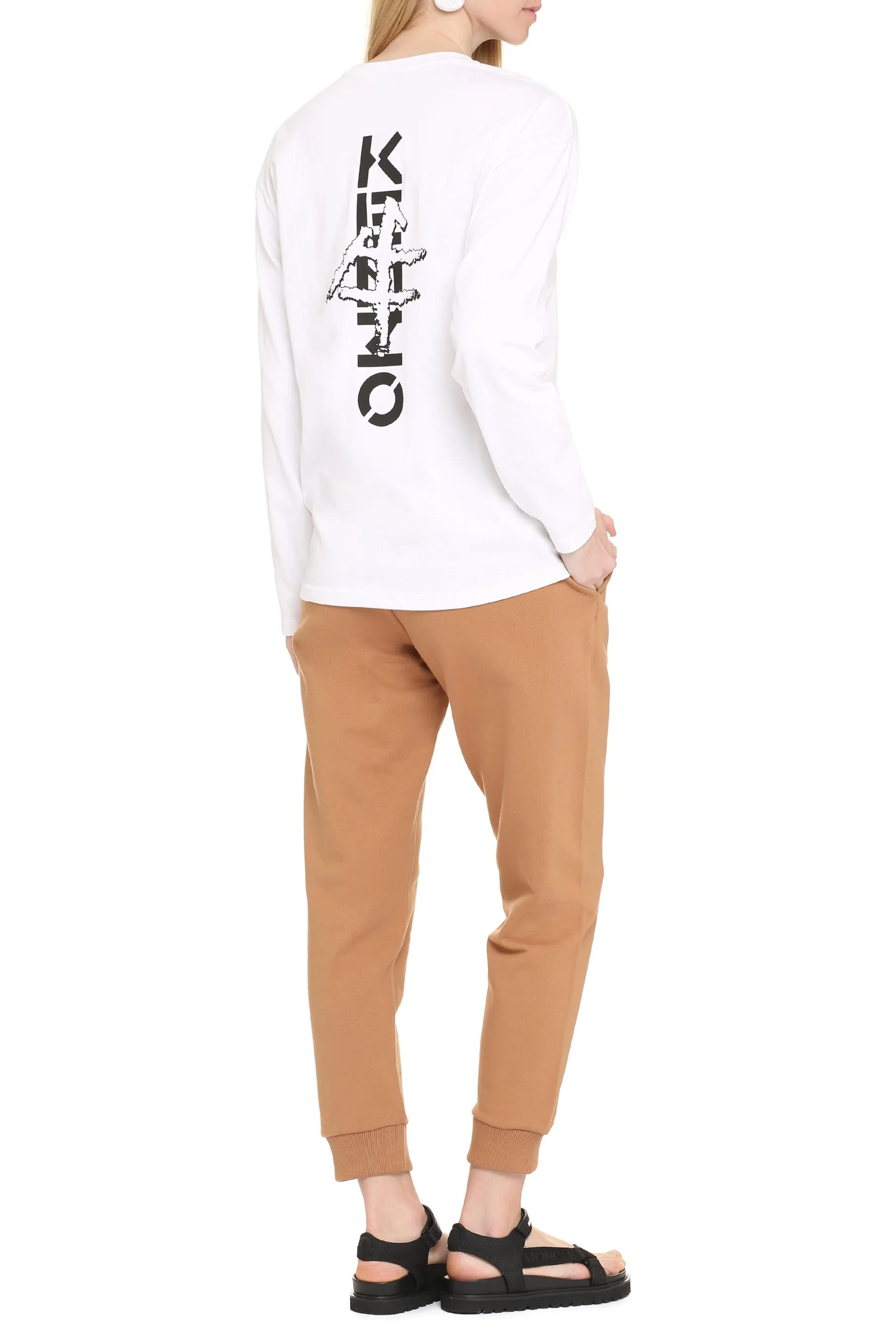 Kenzo Logo Printed Long-Sleeve T-Shirt
