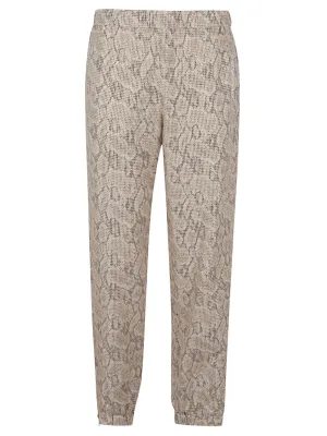 Kenzo Snakeskin Printed Elastic Waist Pants