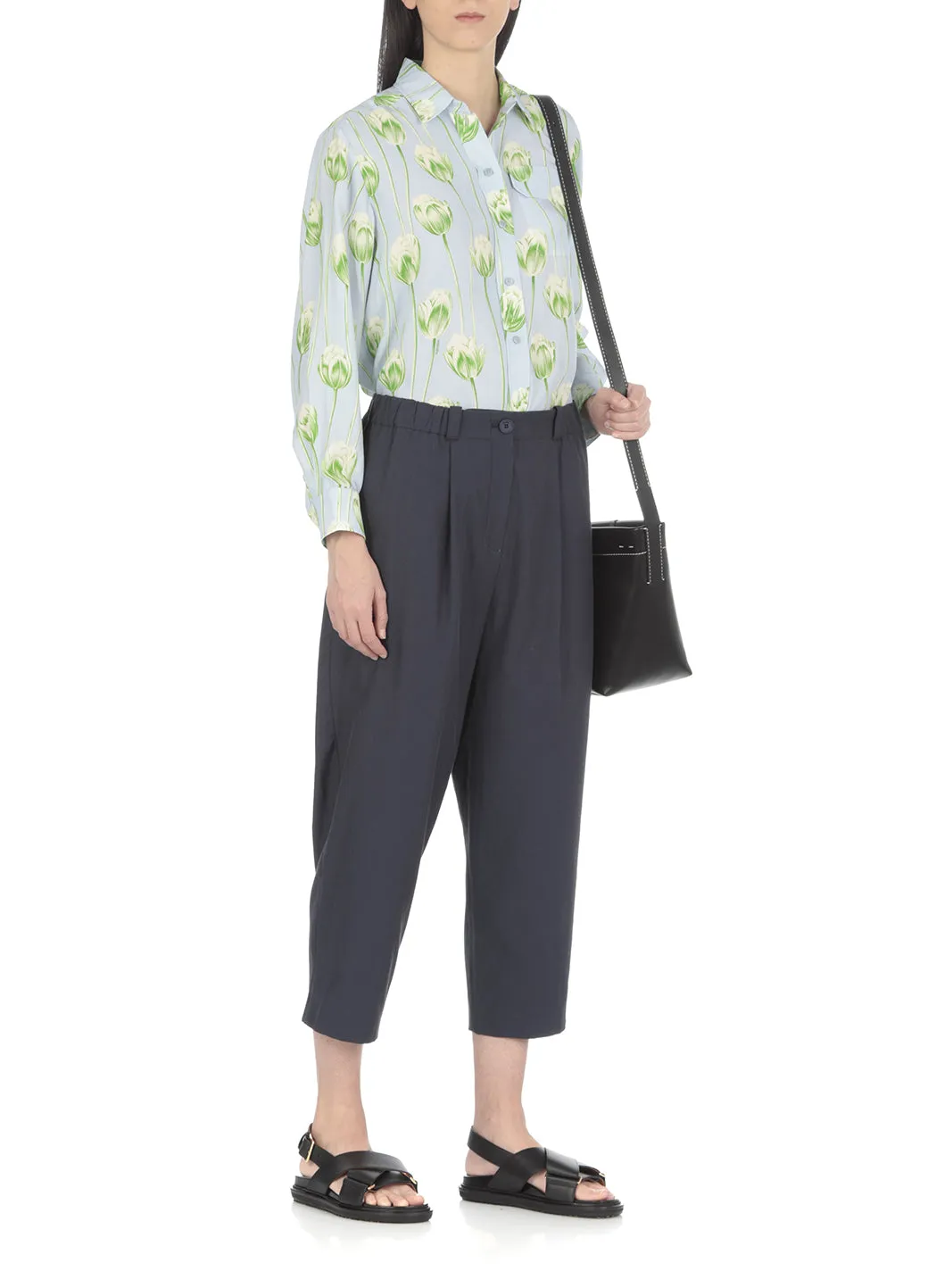 Kenzo Straight Leg Cropped Trousers