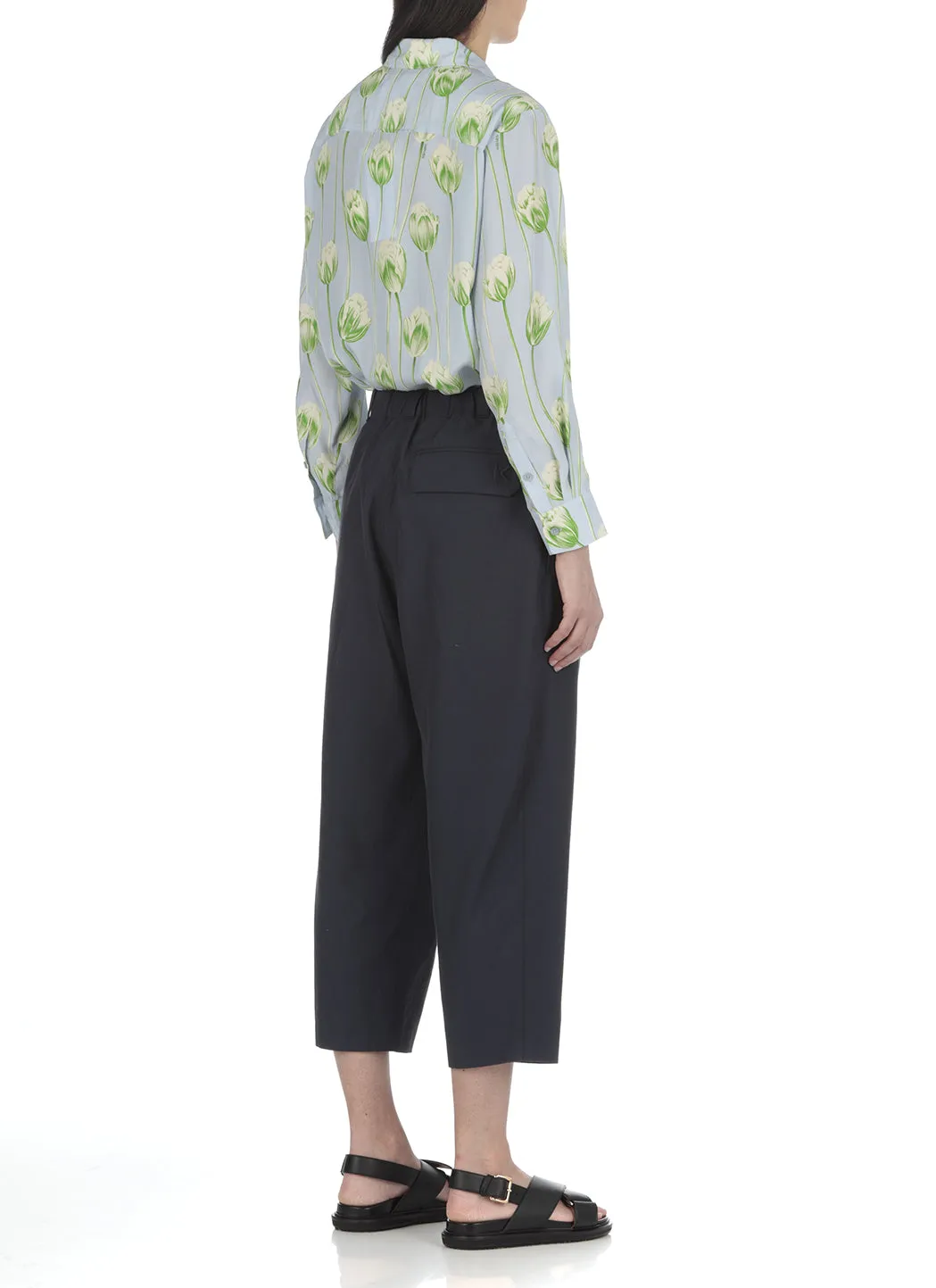 Kenzo Straight Leg Cropped Trousers