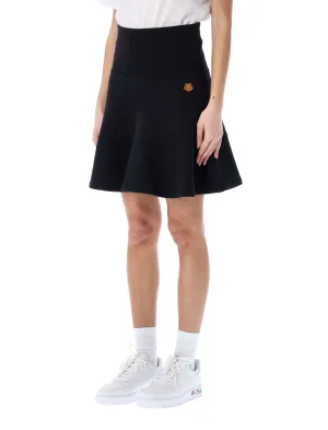 Kenzo Tiger Crest A-Line Mini Skirt