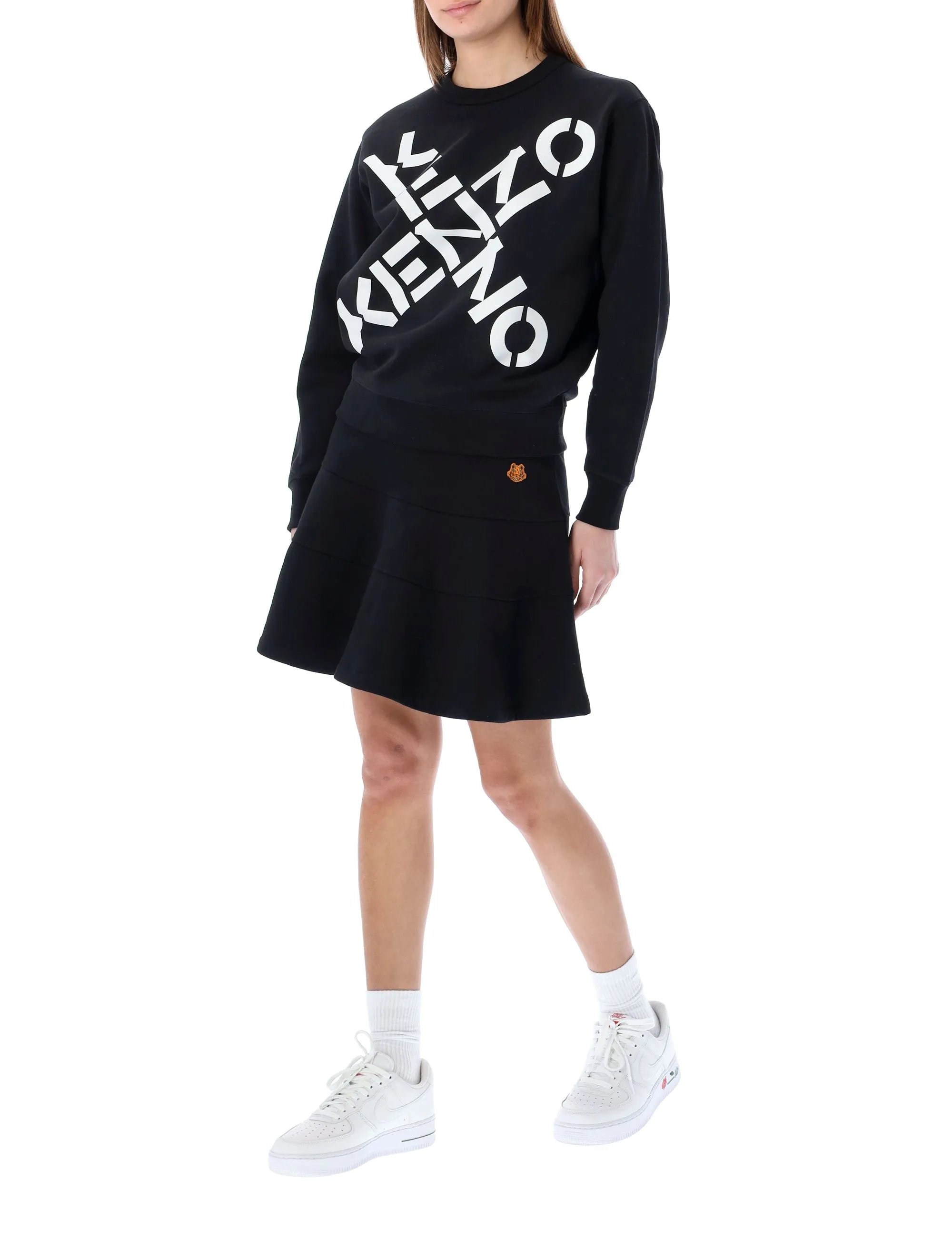 Kenzo Tiger Crest A-Line Mini Skirt