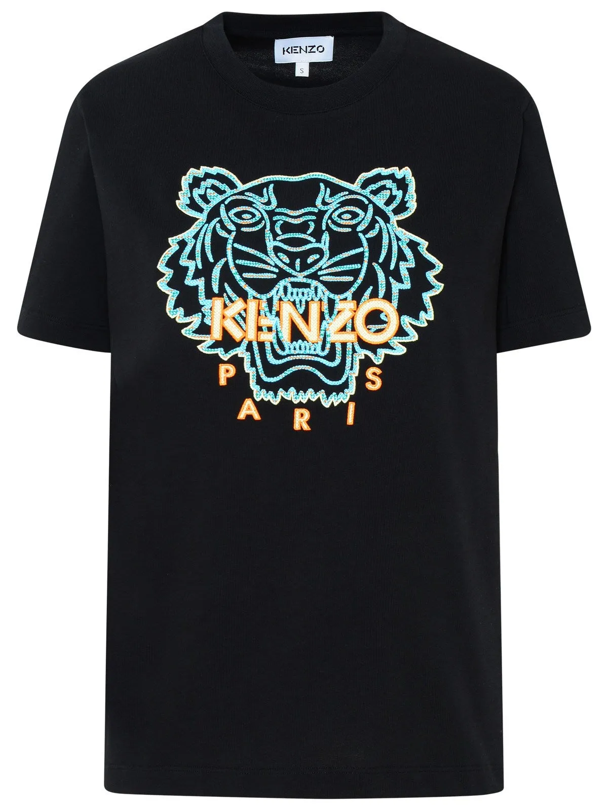 Kenzo Tiger Embroidered Crewneck T-Shirt