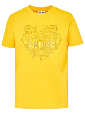 Kenzo Tiger Embroidered Crewneck T-Shirt