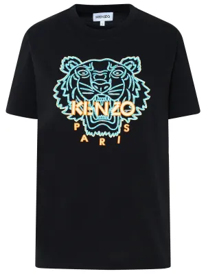 Kenzo Tiger Embroidered Crewneck T-Shirt