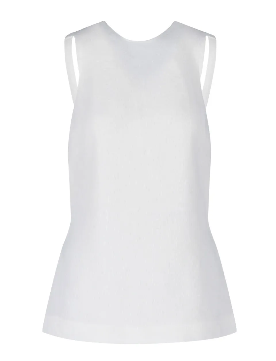 Khaite Cross-Detailed Crewneck Sleeveless Top