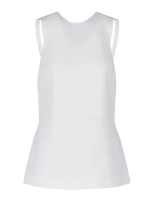 Khaite Cross-Detailed Crewneck Sleeveless Top