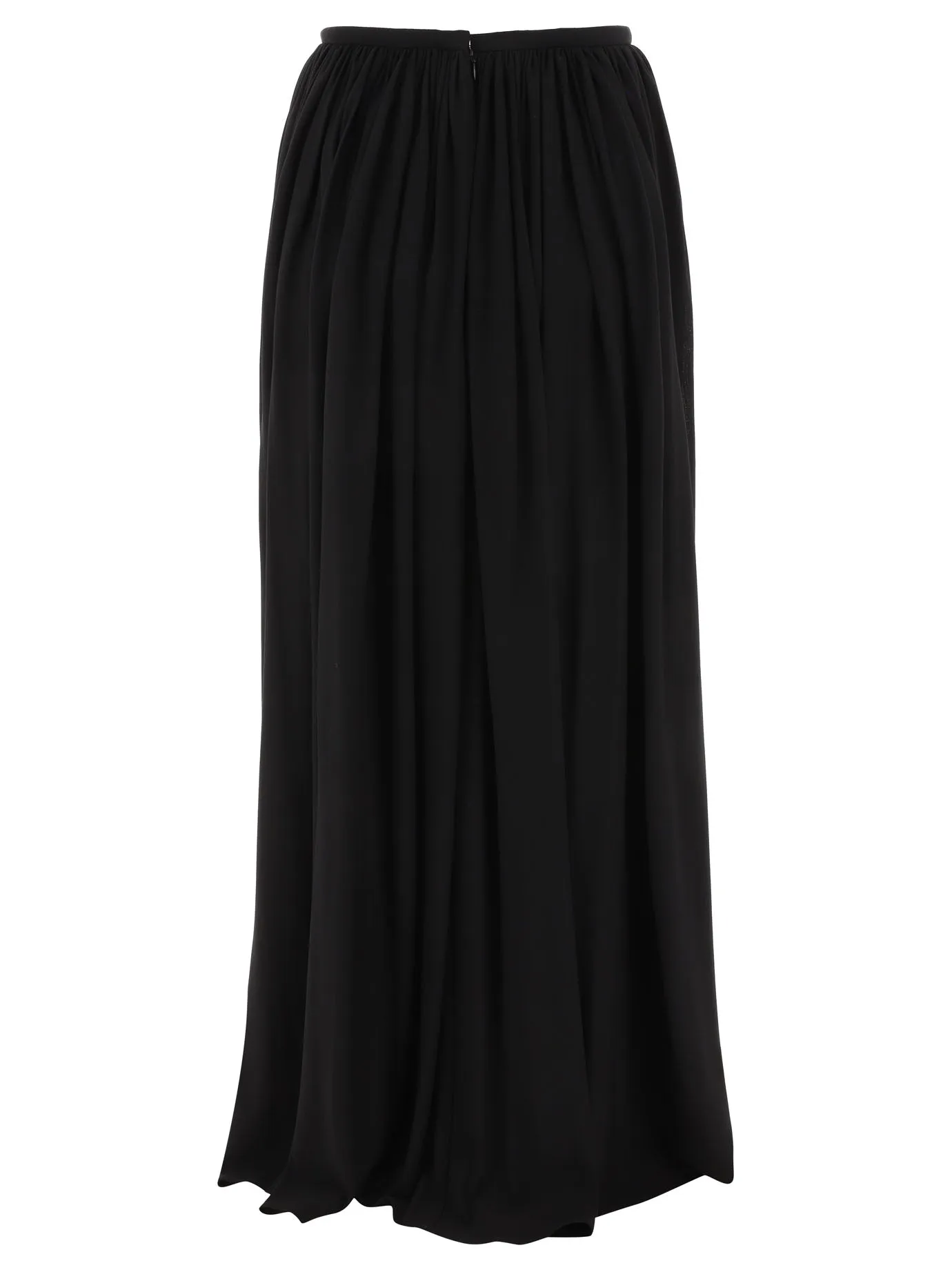 Khaite Lowell High Waist Pleated Maxi Skirt