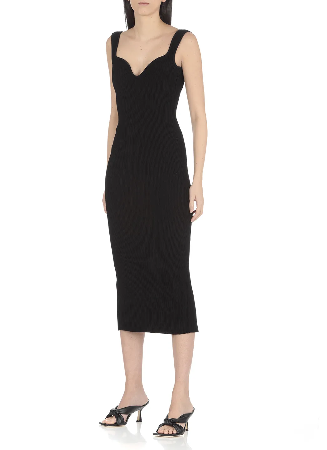 Khaite Nina Open-Back Midi Dress