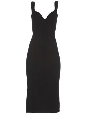 Khaite Nina Open-Back Midi Dress