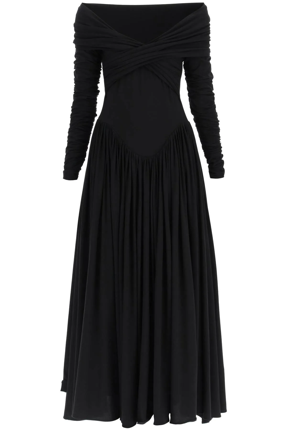 Khaite Ruched-Detail Maxi Dress
