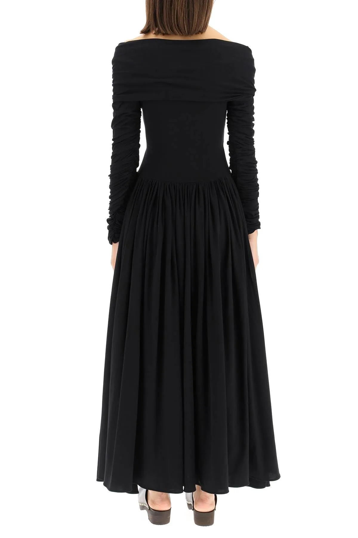 Khaite Ruched-Detail Maxi Dress