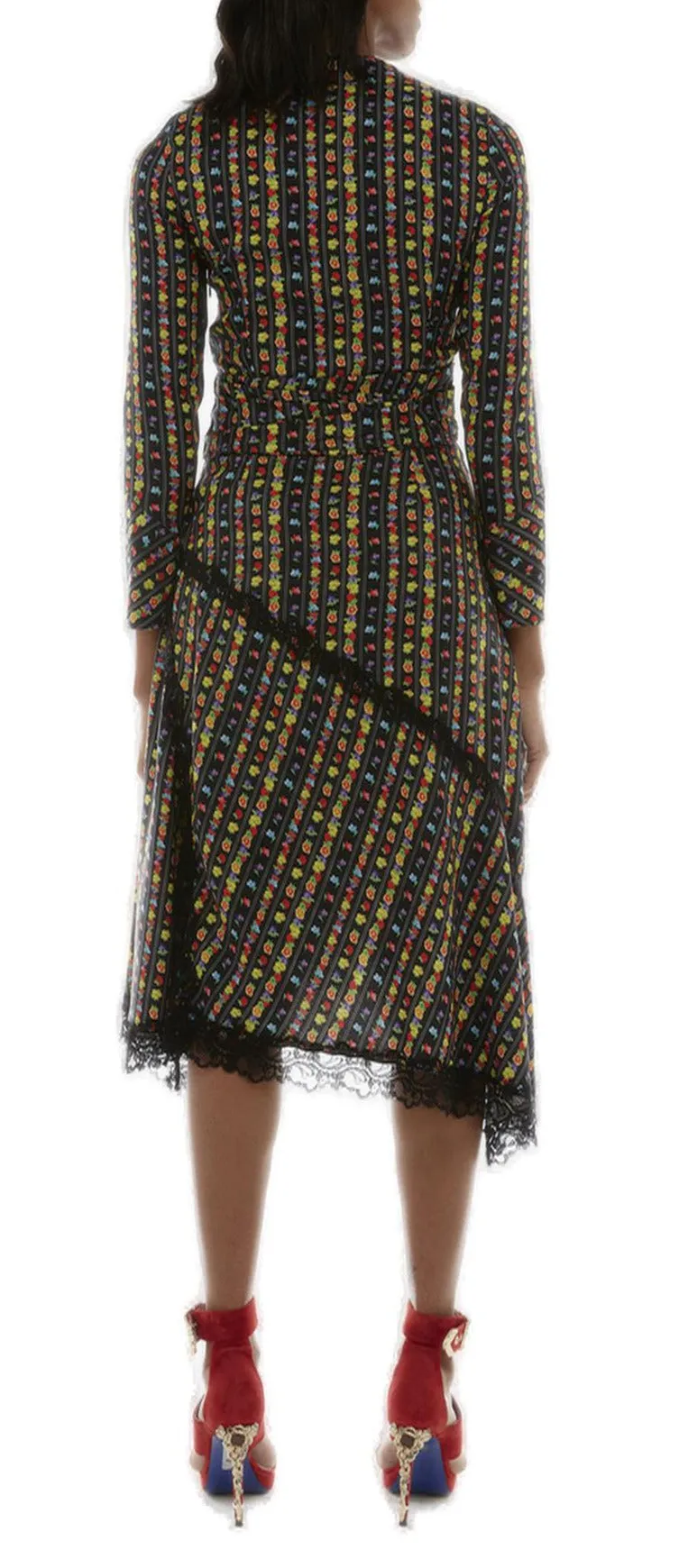 Koch Allover Floral Printed V-Neck Dress